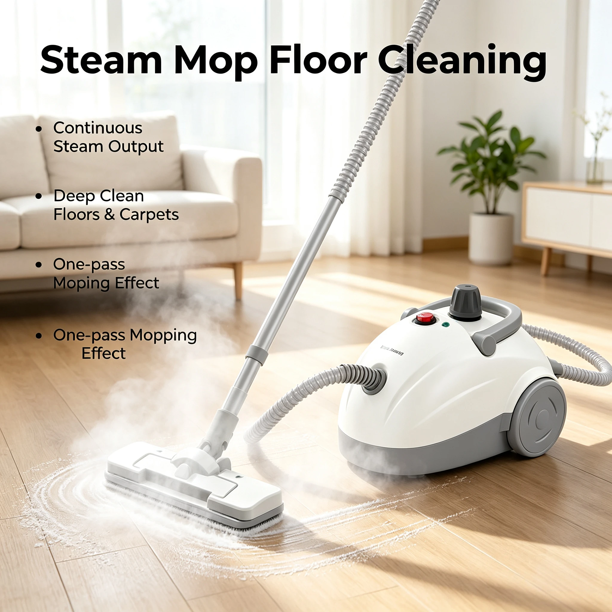 Multifunctional High Temperature High Pressure Steam Cleaner Household Steam Mop for Range Hood Air Conditioner Oil Stain