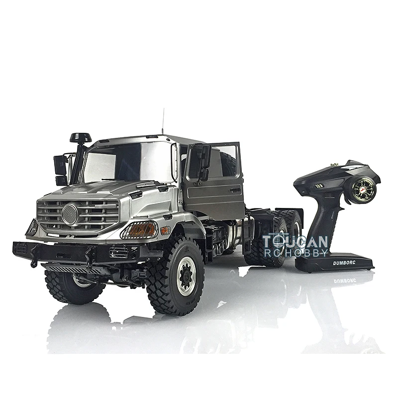 US Stock JDM 157 1/14 Metal 6*6 Off-road RC Tractor Truck Model Boys Toys With Differential Axle Metal Chassis TH17202-SMT5