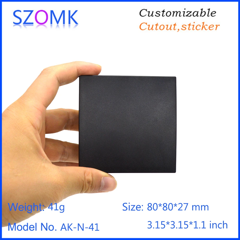 10Pieces 80*80*27 mm plastic enclosure for PCB device junction box SZOMK sensor control box plastic case electronics box