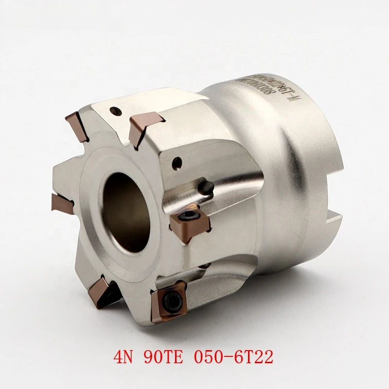 4N TE90  CNC fast feed face milling cutter Double-sided CNC cutter head For Inserts 4NKT060308R