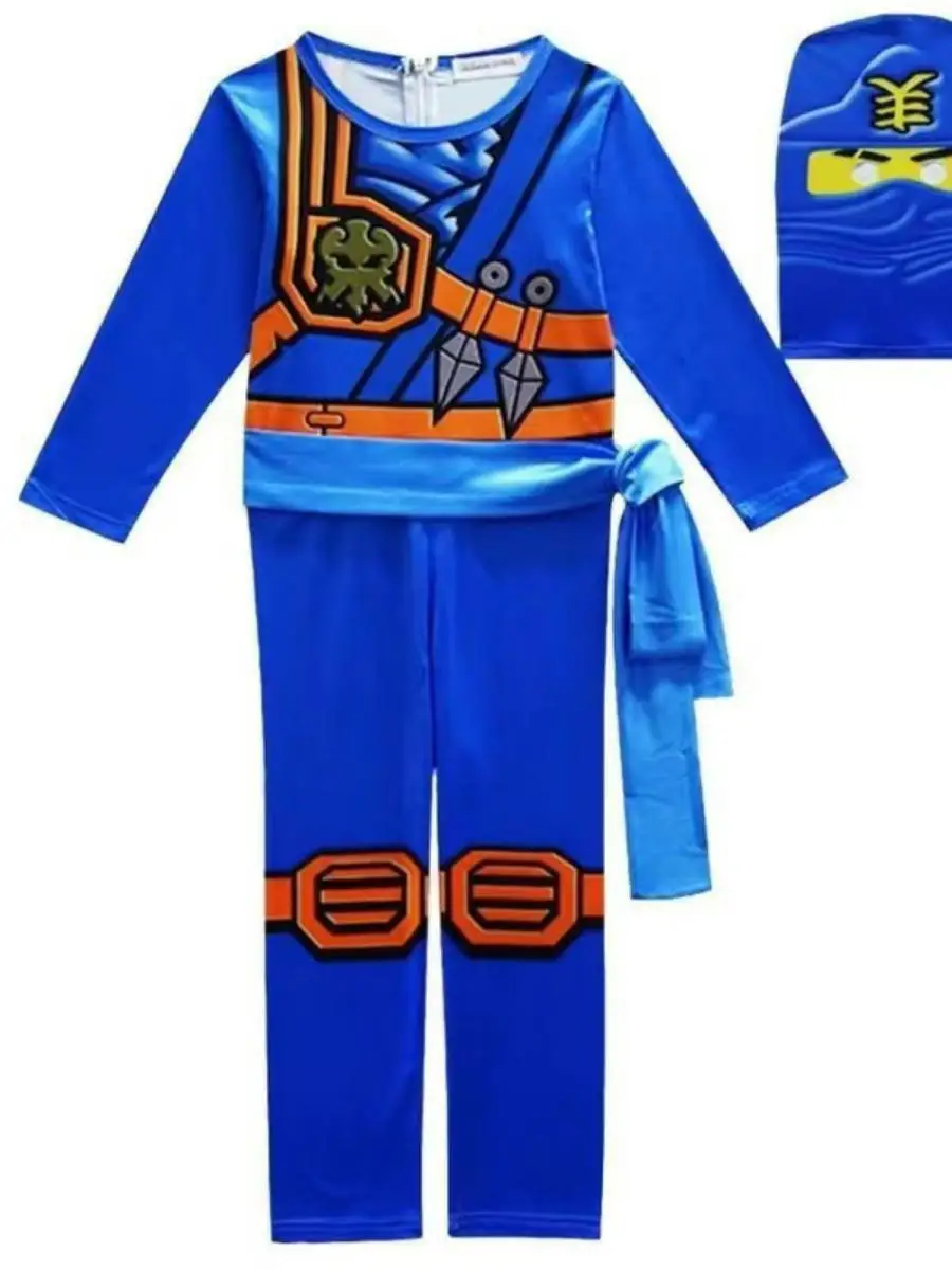   Ninjago Anime Kostüm Kinder Halloween Performance Kleidung Baumwolle Traditionelles chinesisches ethnisches Bühnenkostüm