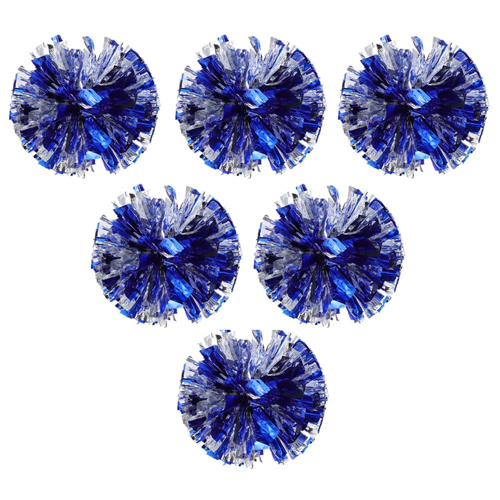 

6pcs Cheer Pompoms Lightweight Durable Reusable Gymnastics Dance Performance Props Sports Events Team Spirit Activities