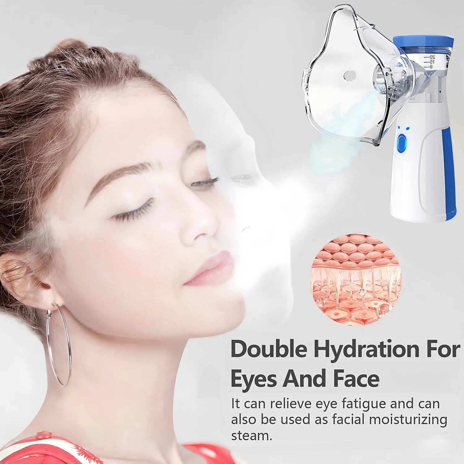 Nano pulverizador hidratante Facial, nebulizador de vapor Facial, uso en viajes en casa, Mini humidificador recargable, dispositivo de belleza para mujeres, cuidado de la piel