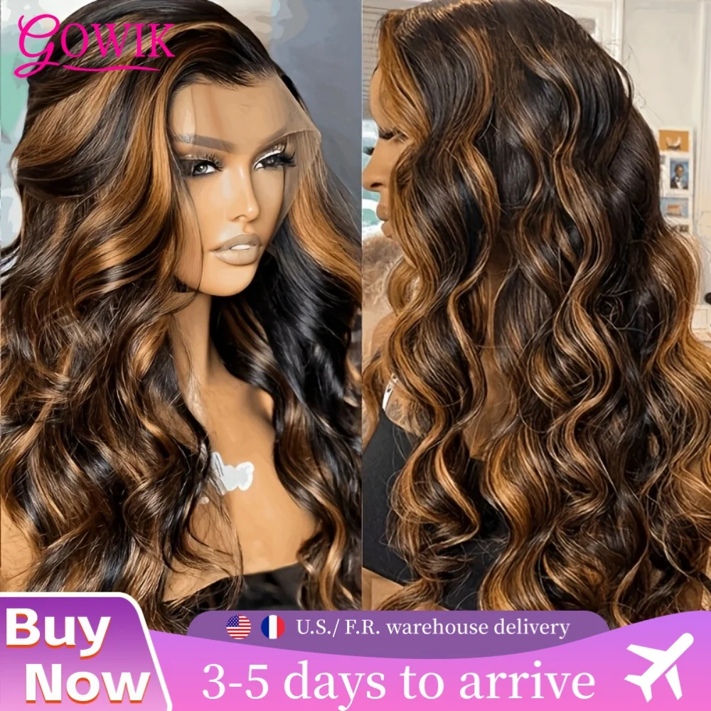 

1B30 Выделите парик фронта шнурка Бразильские человеческие волосы Ombre Объемная волна Кружевные фронтальные парики 13x4 13x6 Hd Кружева 100% человеческие волосы для женщин