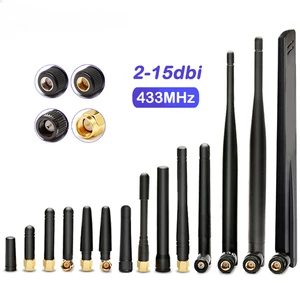 433mHz Antena Lora al aire libre 15dBI Alta ganancia omnidireccional Amplificador de largo alcance SMA Masculino para el módem del enrutador IoT 12 Mejores ventas 433 MHz Signal Booster - №3
