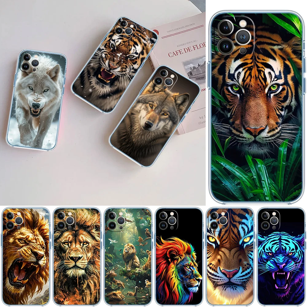 FM3 Animal Wolf Tiger lion Phone Case for Motorola Moto G40 G04 G05 One Ace Action  Fusion + Plus Hyper Macro Vision Zoom view 2