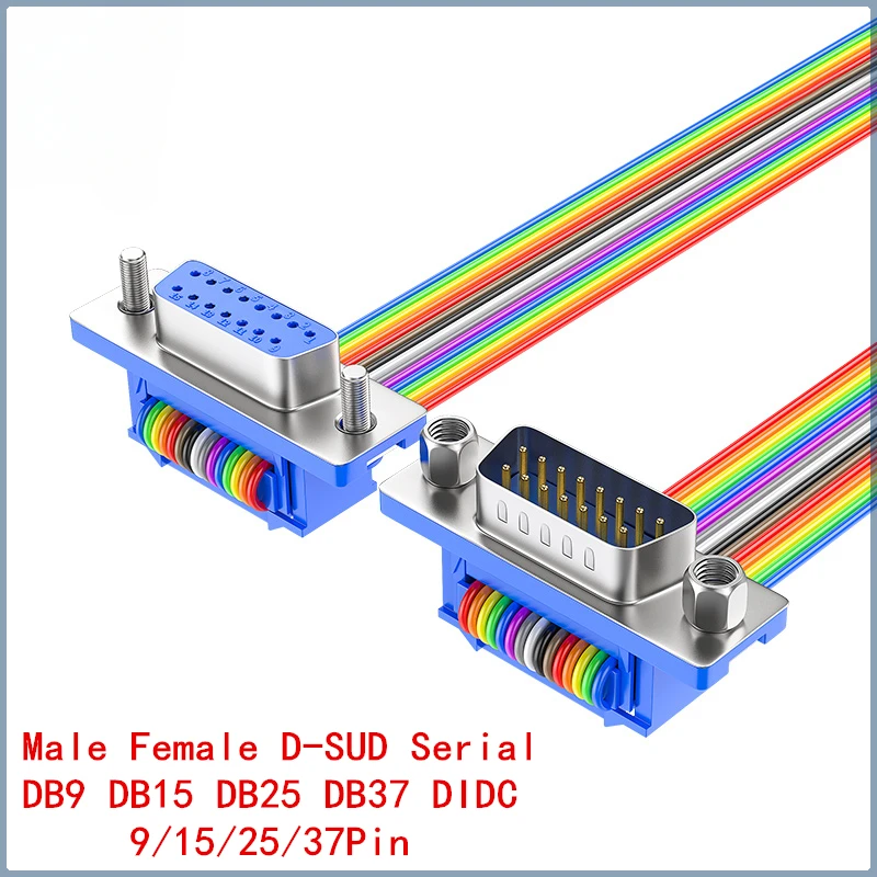 

1Pcs D-SUB DB9 DB15 DB25 DB37 DIDC 9 15 25 37Pin Male Female D-SUD Serial Port Connector Adapter RS232 COM Extension Cable