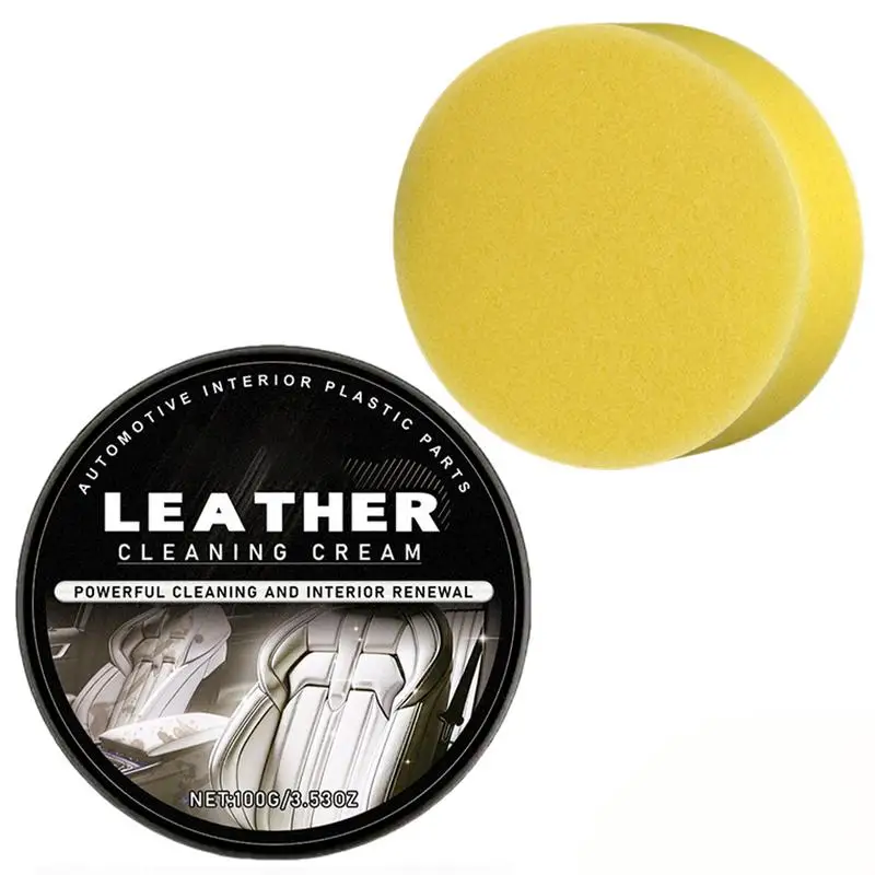 

Car Leather Cleaner 100g Leather Repair Balm Leather Restorer Conditioning Cream Restores Leather Surfaces For Purses Car Seats