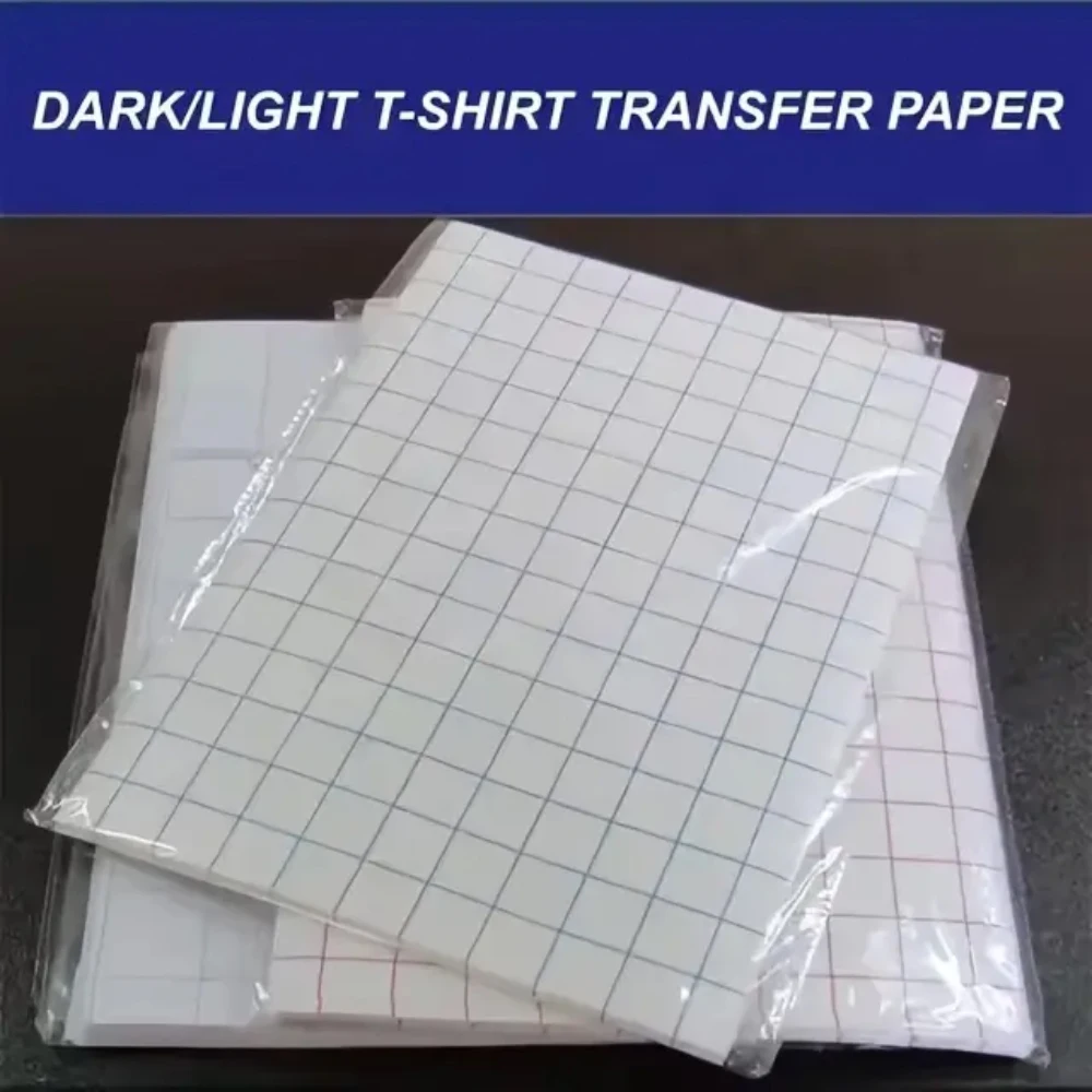 Heat Transfer Paper for T Shirts 10 Sheets 8.5" X 11" Inkjet Printable Sublimation Transfer Paper for DIY Dark/Light Fabric
