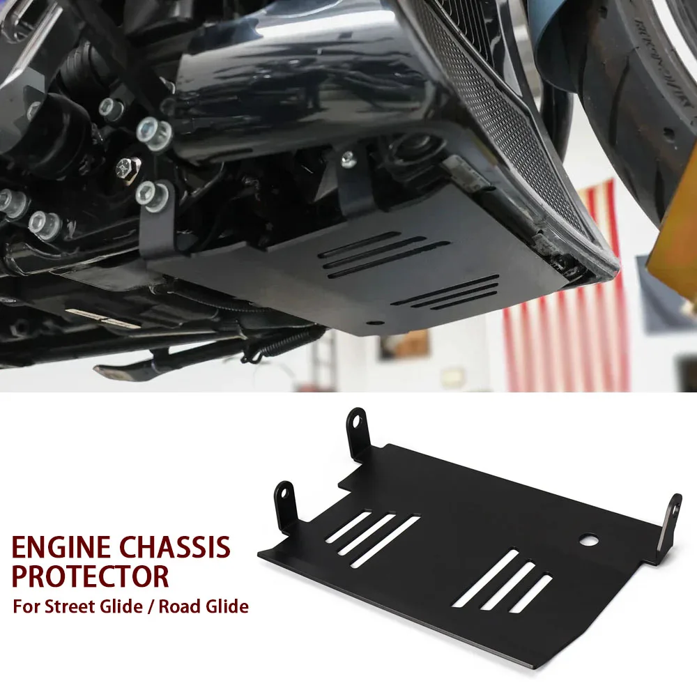 

For Touring CVO Road Glide Street Glide FLTRXSE FLHXSE 2024 2025 Motorcycle Skid Plate Engine Chassis Protection Accessories