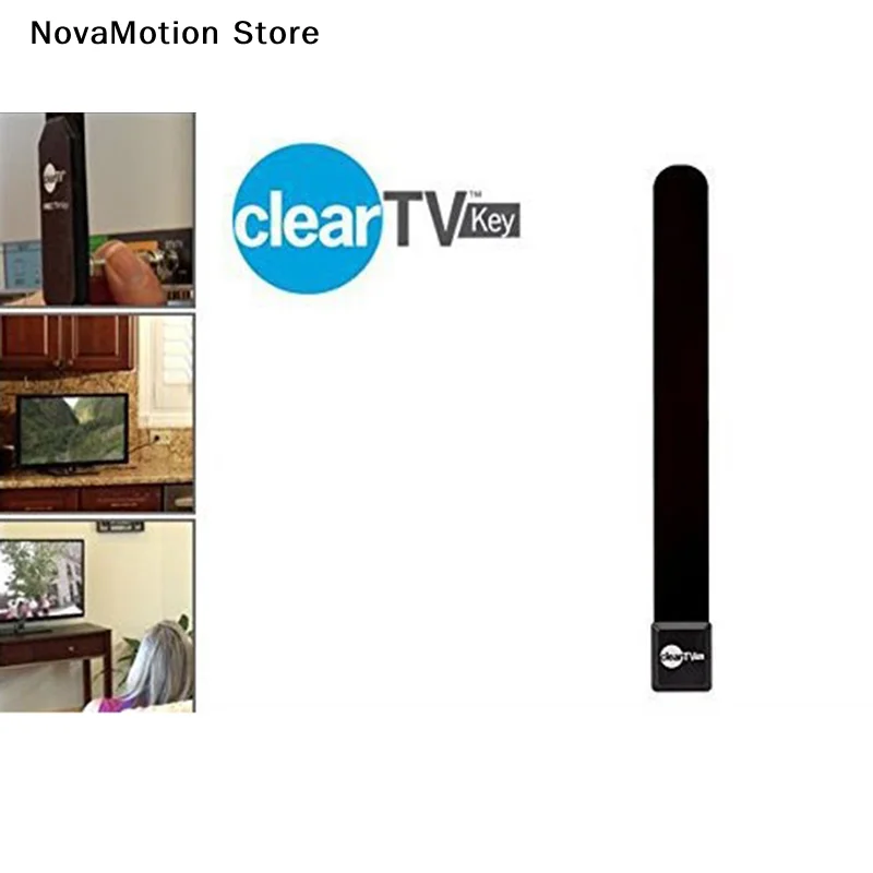 [NM]1Pcs Digital Aerial TV Stick Clear Smart TV Switch Antenna HDTV FREE TV Digital[NM]