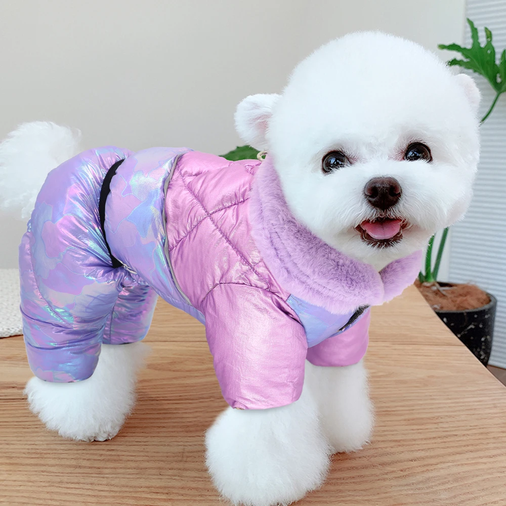 Thick Warm Pet Clothes Waterproof Winter Dog Coat Jumpsuit Pet Jacket Clothing Puppy Dog Clothes For  Chihuahua French Bulldog