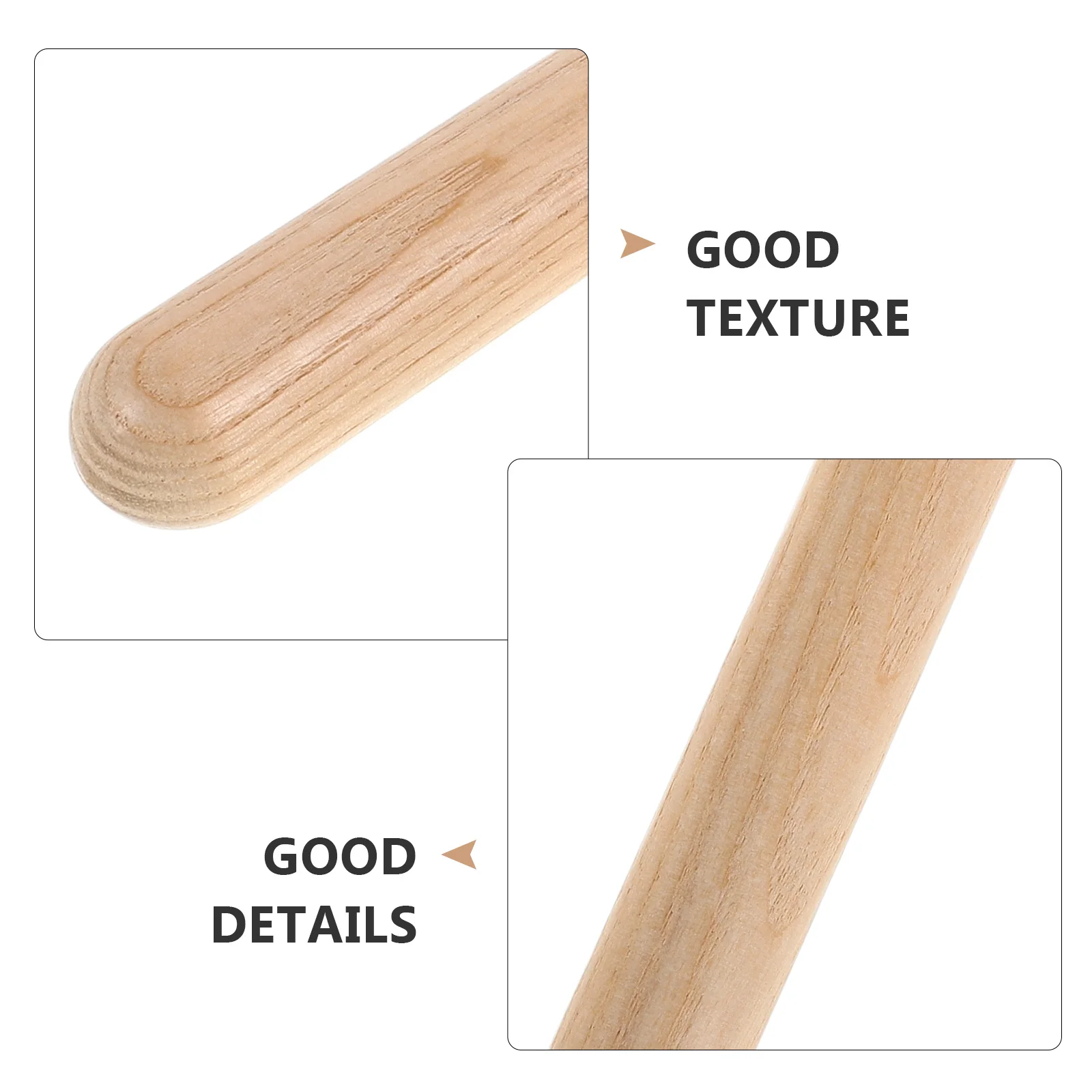 4 pares de claves de ritmo instrumento de percussão de madeira natural para crianças desenvolvimento de alfabetização musical programa orff uso em sala de aula