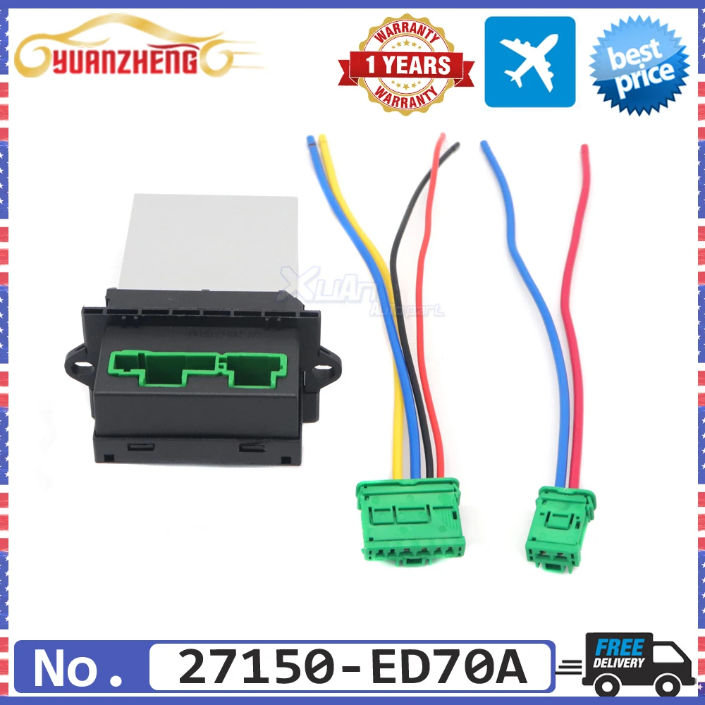 

Автомобильный 27150-ED70A модуль управления вентилятором обогревателя, заглушка резистора для Renault Megane Sport Tourer Scenic MK Citroen C2 C3 C5 1,4 1,6 2,0