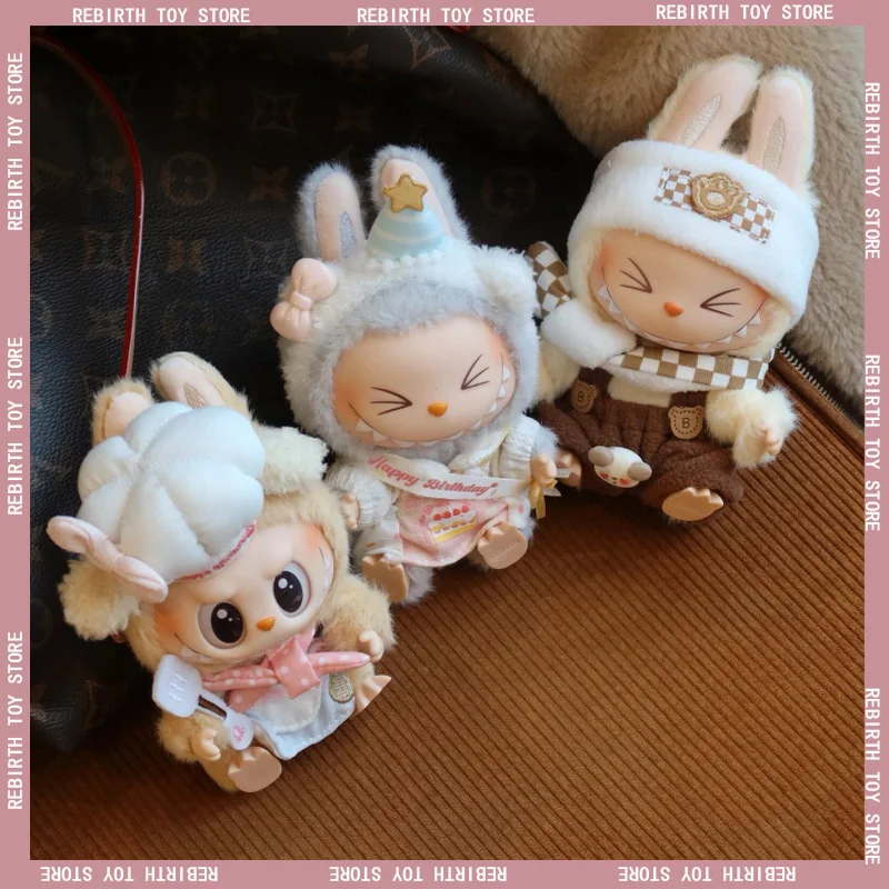 

Cute Doll Clothes For 17 Cm Ropa Labubu V1/V2/V3 And 10cm Cotton Doll Puppy Kitchen Baby Clothes Doll Diy Replacement Clothing