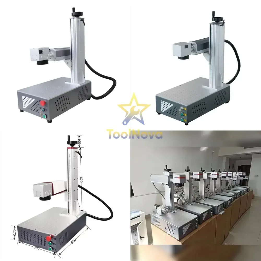 20w 30w 50w Fiber Marker Metal Logo Marking IPG Max Source Galvo EZCAD Programmable Air Cooling High-Accuracy