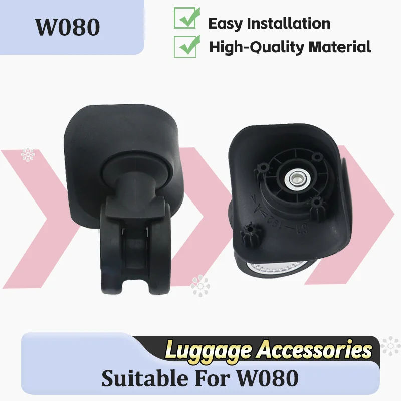 

For W080 Universal Suitcase Replacement Wheels – Durable 360° Rotating Silent Wheels Specifically Designed For Suitcase Repairs