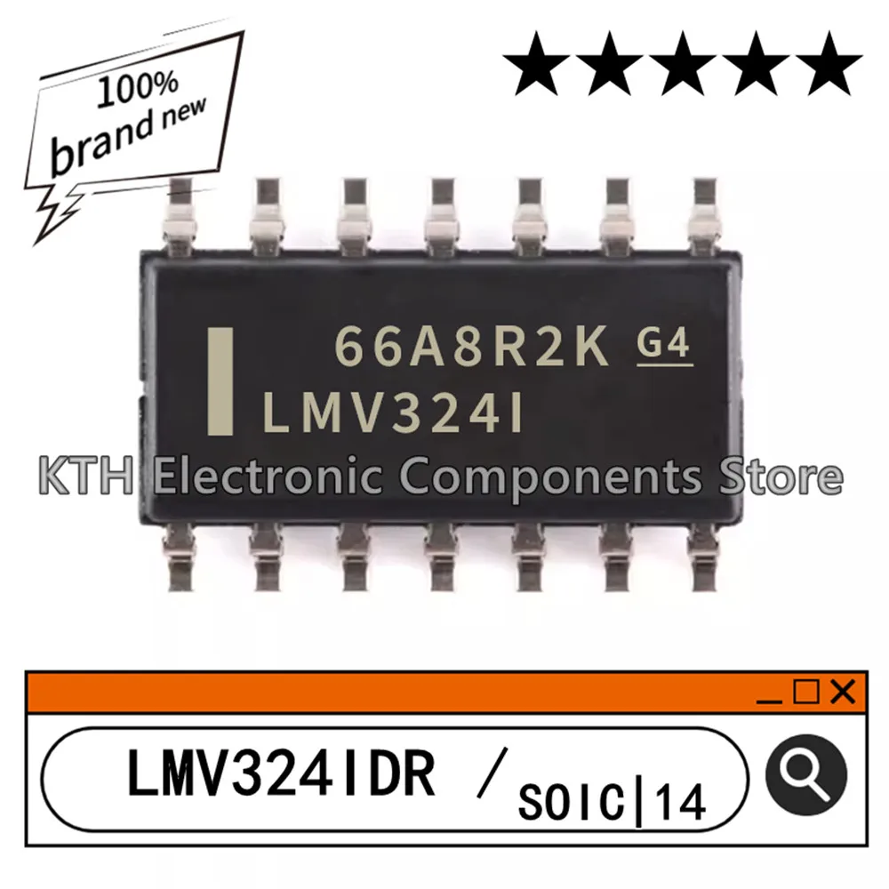 10Pcs/Lot Orginal New LMV324IDR LMV324I LMV324 LMV3241 SOP14 Operational amplifier chip Electronic components integrated circuit