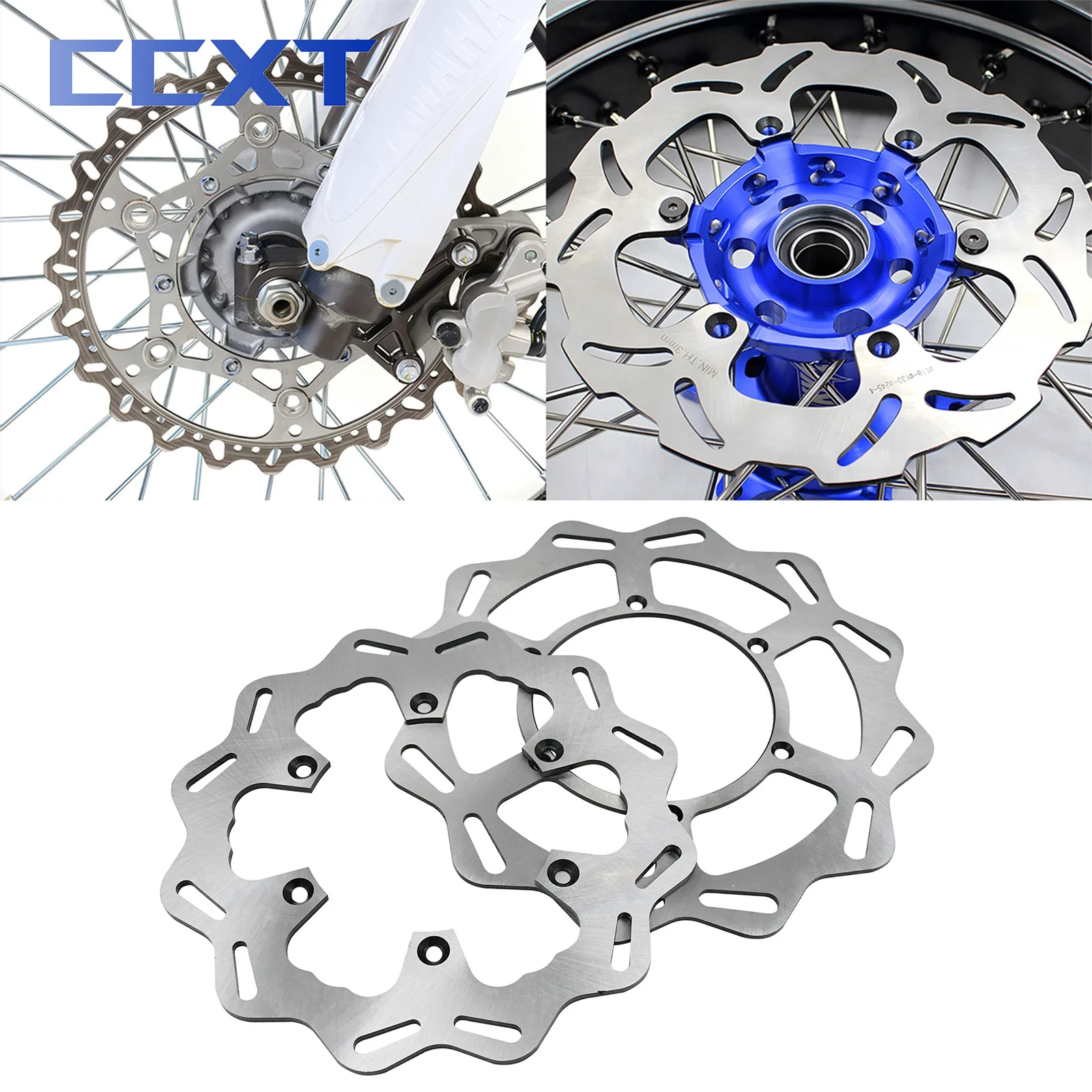 Motorcycle 245mm 270mm Front Rear Brake Disc Rotor For Yamaha WR250F WR450F 2001-2021 YZ400F WR400F 1998-2000 YZ426F WR426F 2002