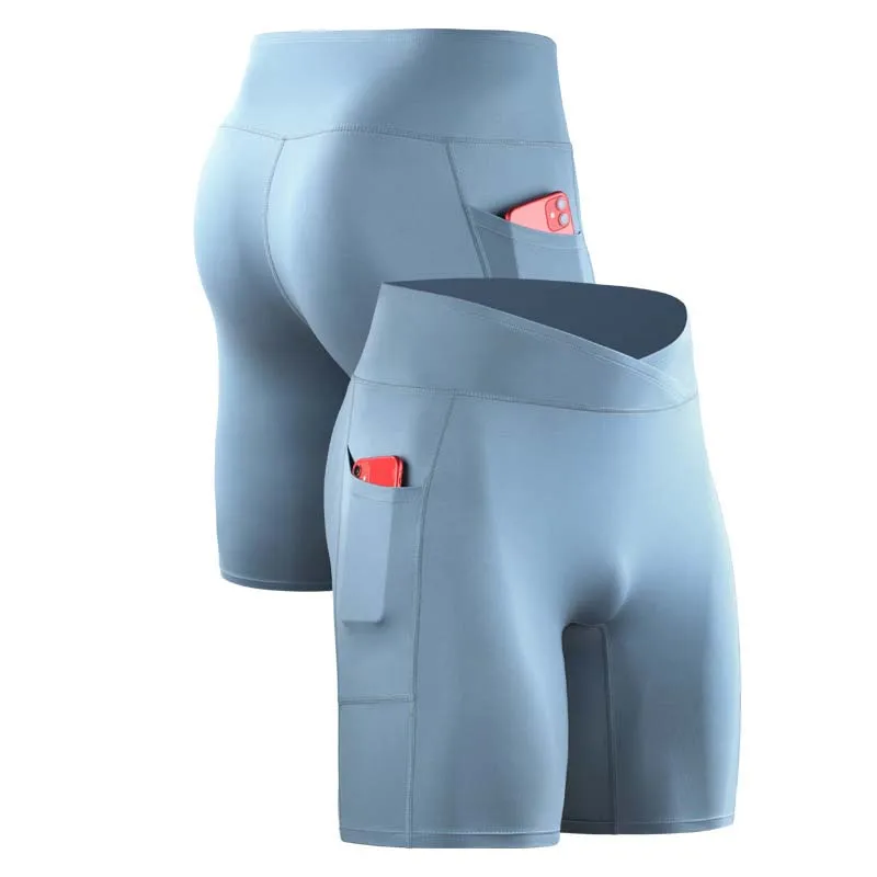 Men Outdoor Running Shorts Pocket GYM Exercise Fitness Leggings Basketball Hiking Trainning Sport Soccer Compression Clothing 15