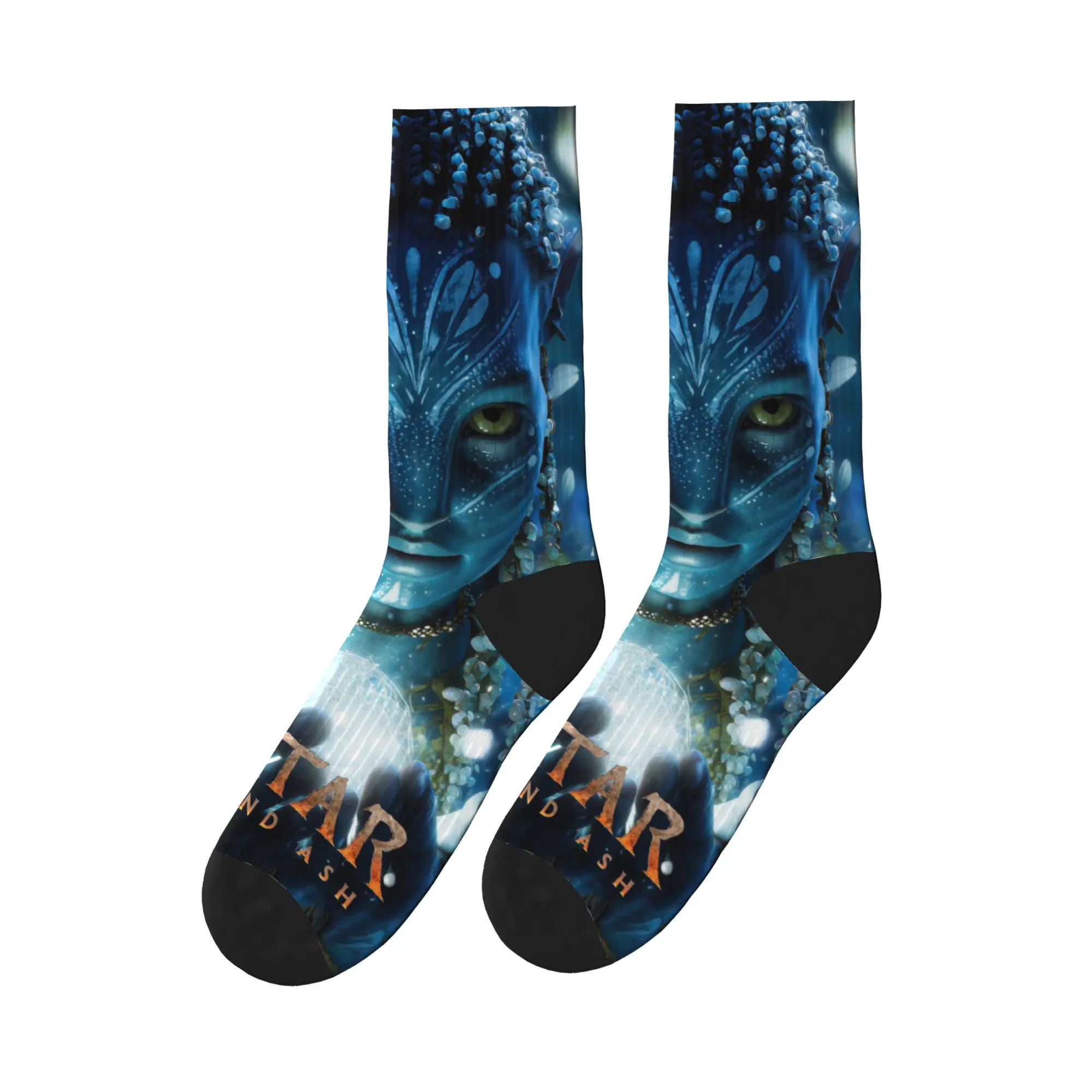 

Мужские носки унисекс AVATARS FIRE AND ASH Concept, серия постеров для фильмов, чулки, модные удобные носки, дизайн, анти-носки для бега