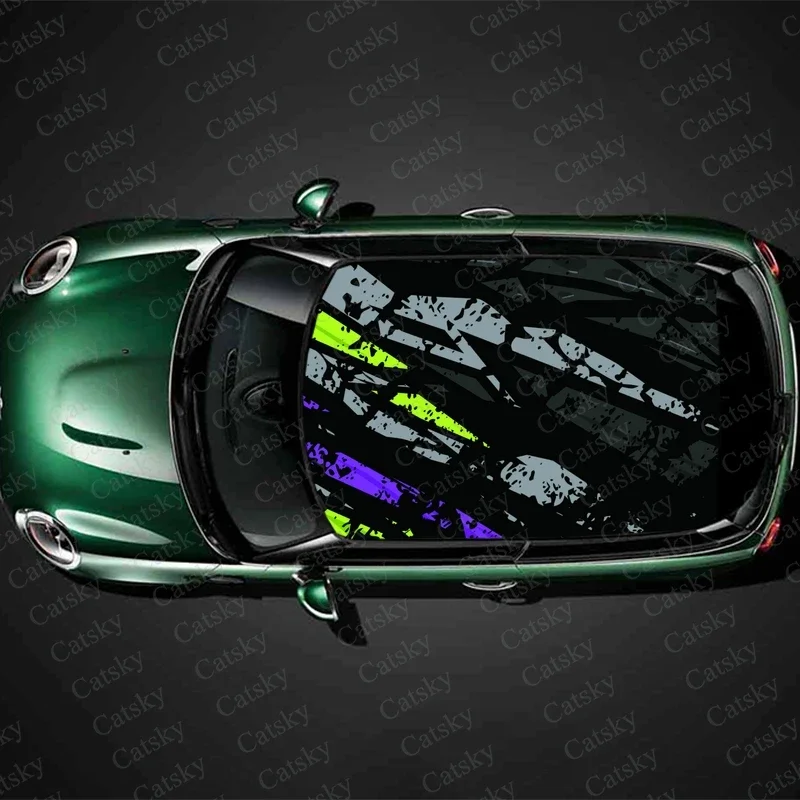 

Абстрактная геометрия, наклейка на крышу автомобиля, обертка, гоночный внедорожник, автоаксессуары, упаковка, окрашенная ПВХ, капот автомобиля, графическая наклейка, украшение