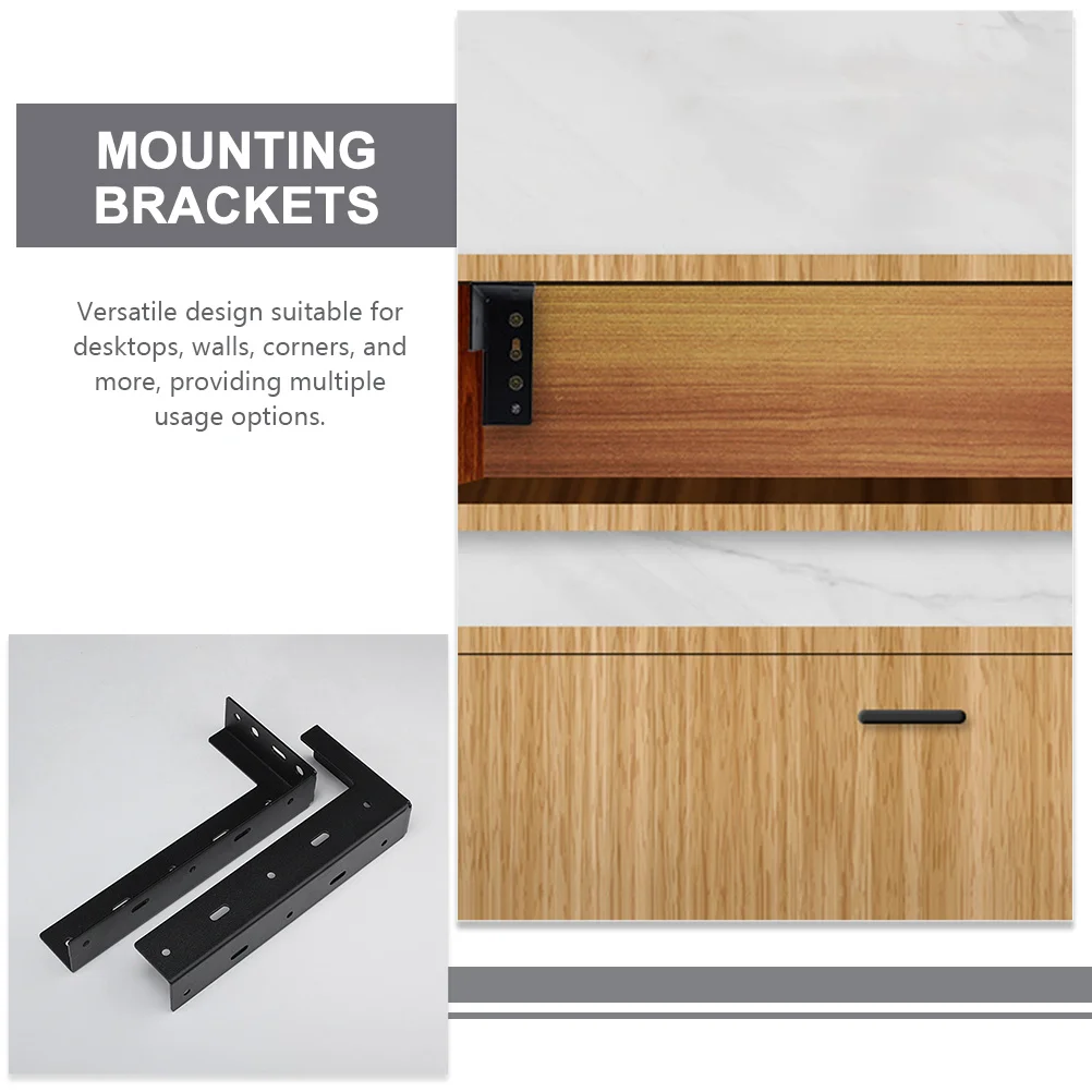 

2pcs Heavy Duty Cabinet Wall Mount Bracket Metal Suspension Fitting For Kitchen Office Workshop Storage Mounting Brackets