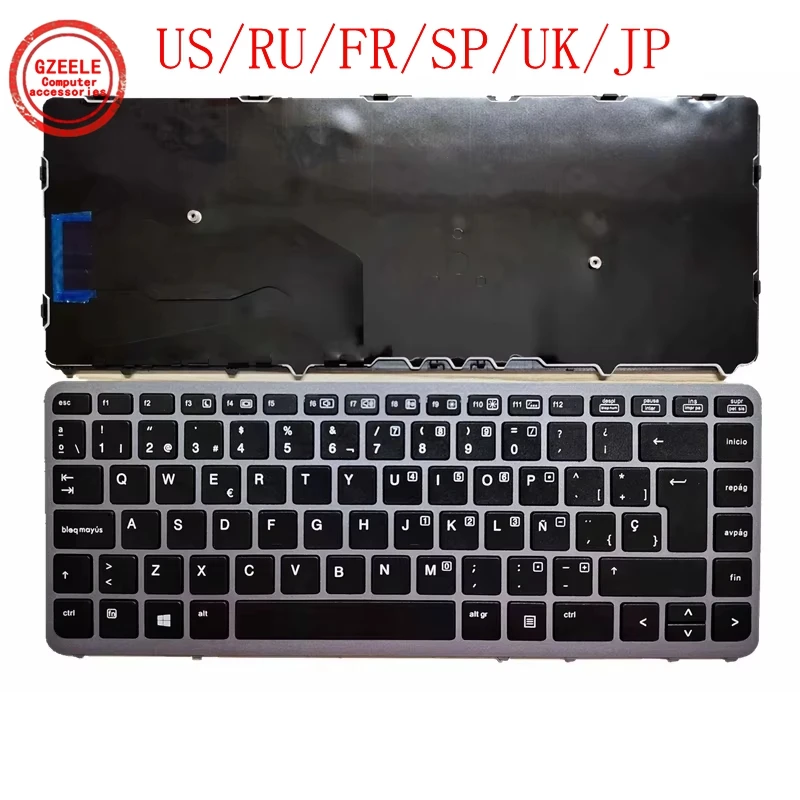 US/RU/FR/SP/UK NEW Keyboard For HP 840 845 850 G1/G2 740 G1/G2 745 750 G1/G2 ZBook 14 G1/G2 15U G1/G2 laptop