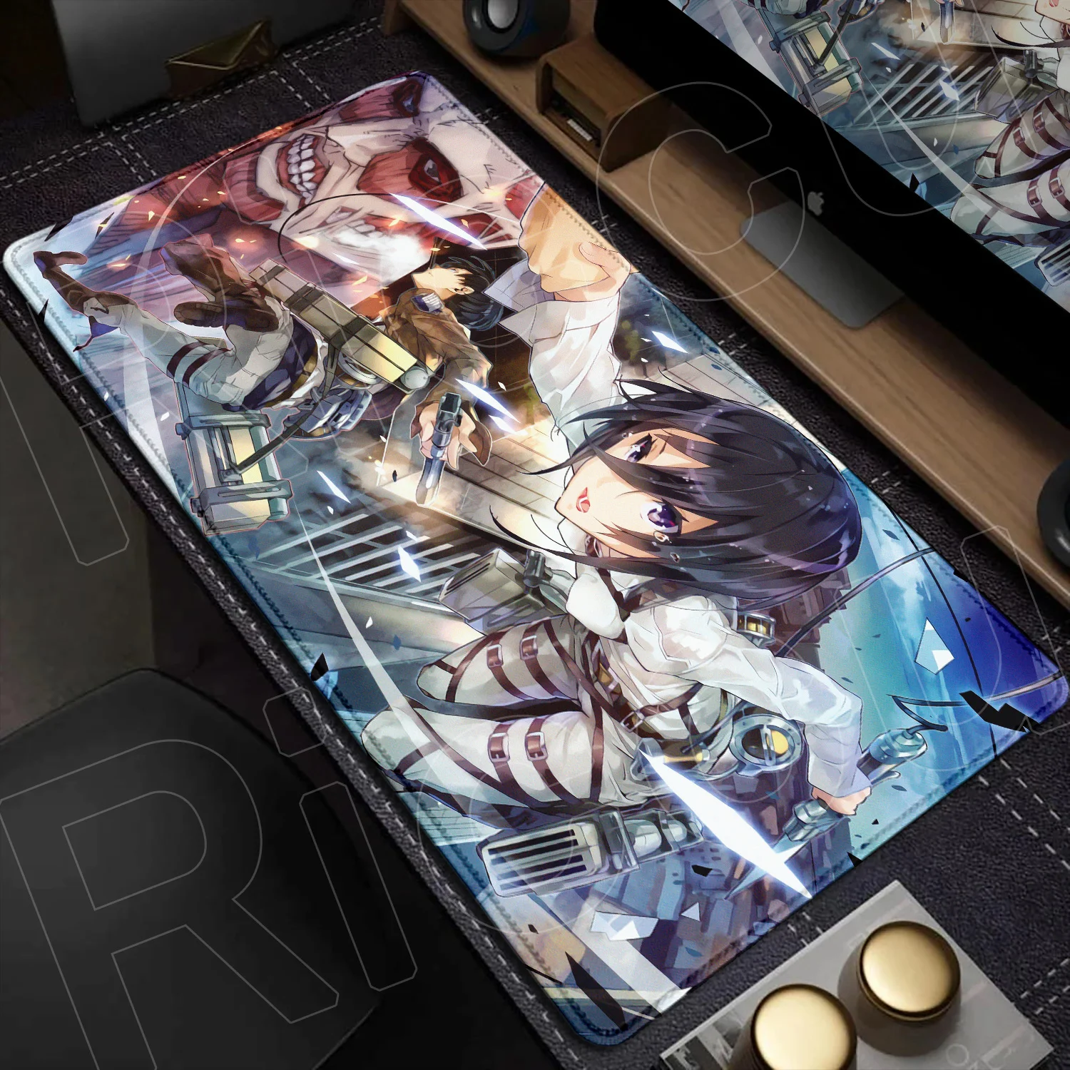 

Anime Computer Carpet Pc Gamer Non-slip Mousepad 40x90cm Attack On Titan Mouse Pads Gaming Accessories Keyboard Rubber Desk Mats