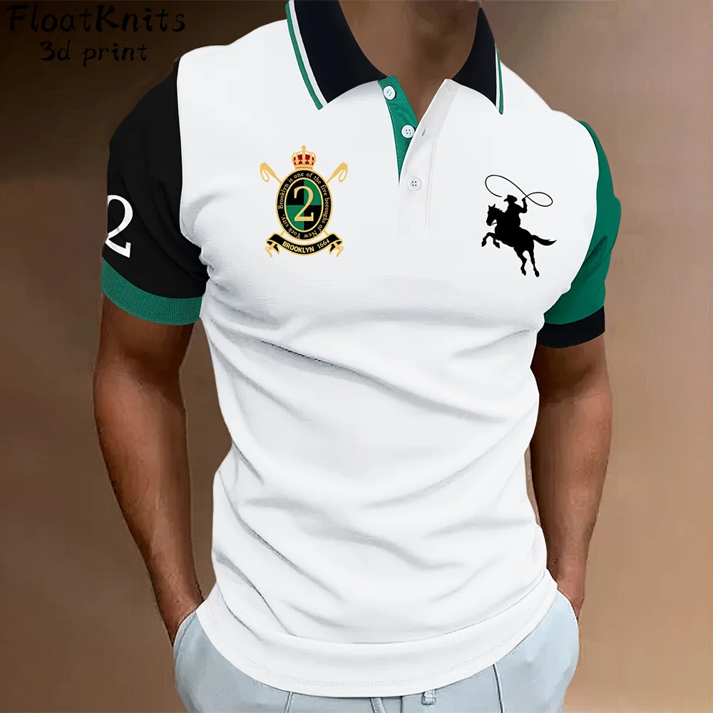 

Golf Outfit Simple Polo Shirts for Men Summer Lapel Polo Shirt Business Casual Men's Short Sleeve Tee T-Shirt Men New Golf Tops