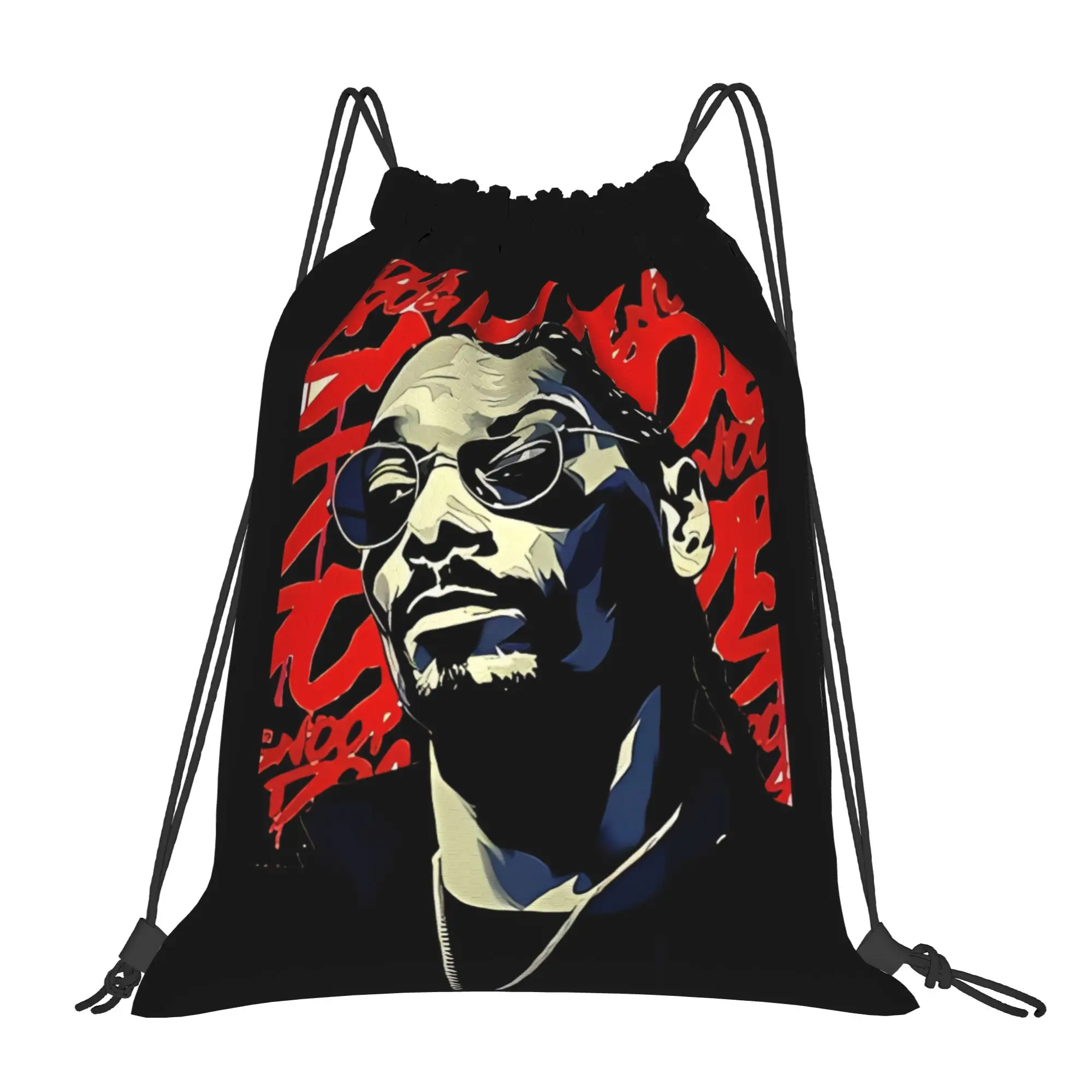 

Портативные рюкзаки-мешки на шнурке в стиле хип-хоп Snoop Dogg для походов, езды на велосипеде и хранения вещей в спортзале