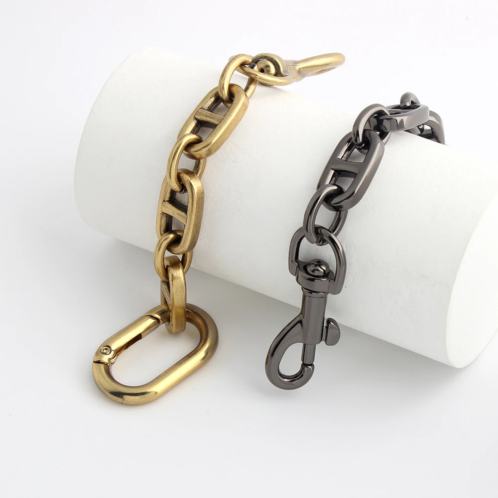 2/20/50PCS Detachable Metal Extension Chain Bag Chain With Oval Spring Ring For Purse Bag Chain Extender Lovely Gifts Accessory