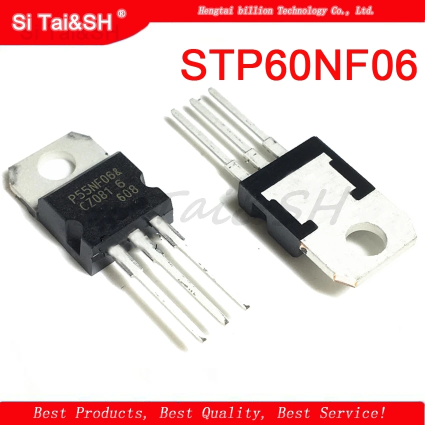 10pcs STP60NF06 P60NF06 60N06 60NF06 TO-220  integrated circuit