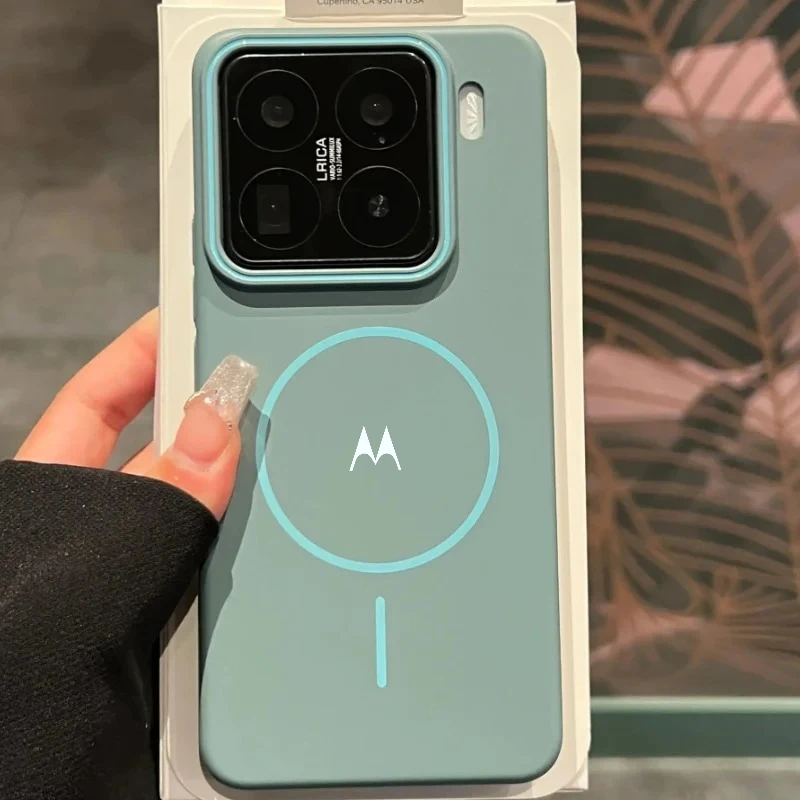 Funda Magnética con Carga Inalámbrica y Acabado Mate para Motorola Signature Edge 70 60 50 Pro Fusion G67/57/17 Power G86, Carcasa Rígida
