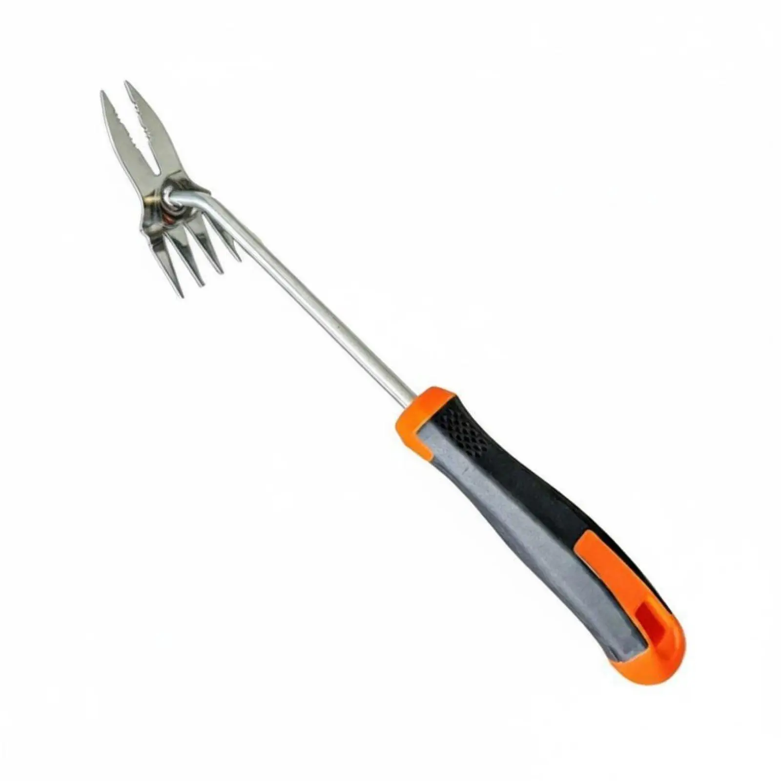 Four-Prong Weeder Easy to Use Manual Invasive Growth Puller Stainless Steel Invasive Growth Hook