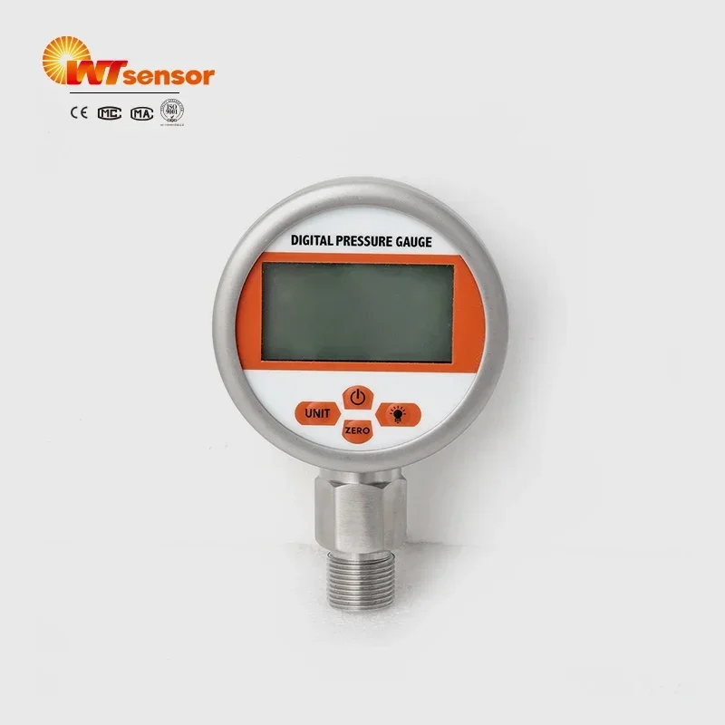 

WTsensor 0.25% Intelligent Digital Water Oil Gas fuel air Pressure Gauge high accuracy digital pressure meter
