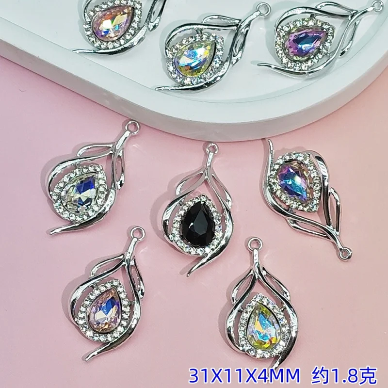 20pc set Super Shiny Gemstone Alloy Pendant Fairy Sweet HandmadeDIYEarrings Bracelet Necklace