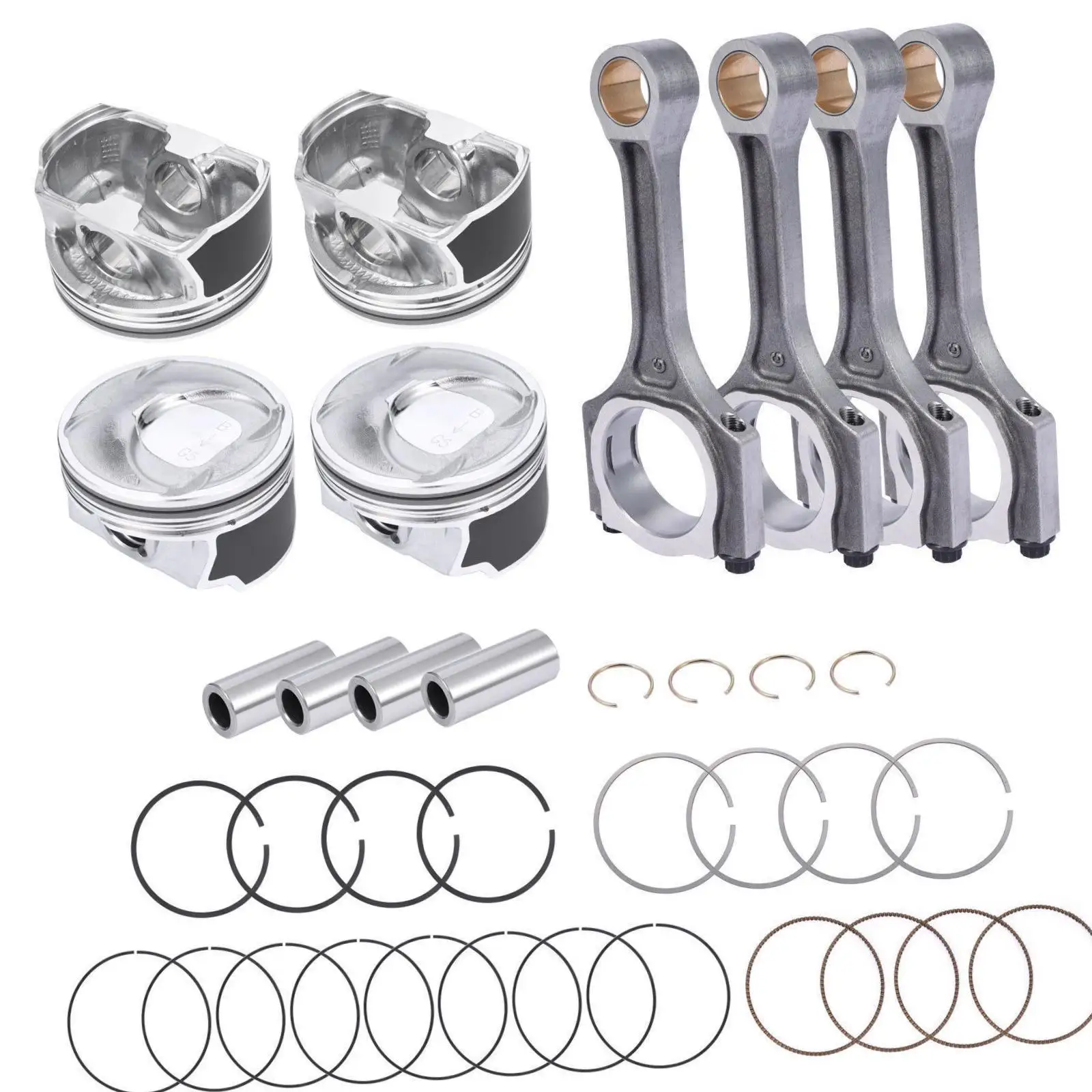 

Connecting Rod Piston Kit 235102G541 235102G552 23040-2G200 for Hyundai Sonata 2010-2019 Easily Install Sturdy Repair Parts