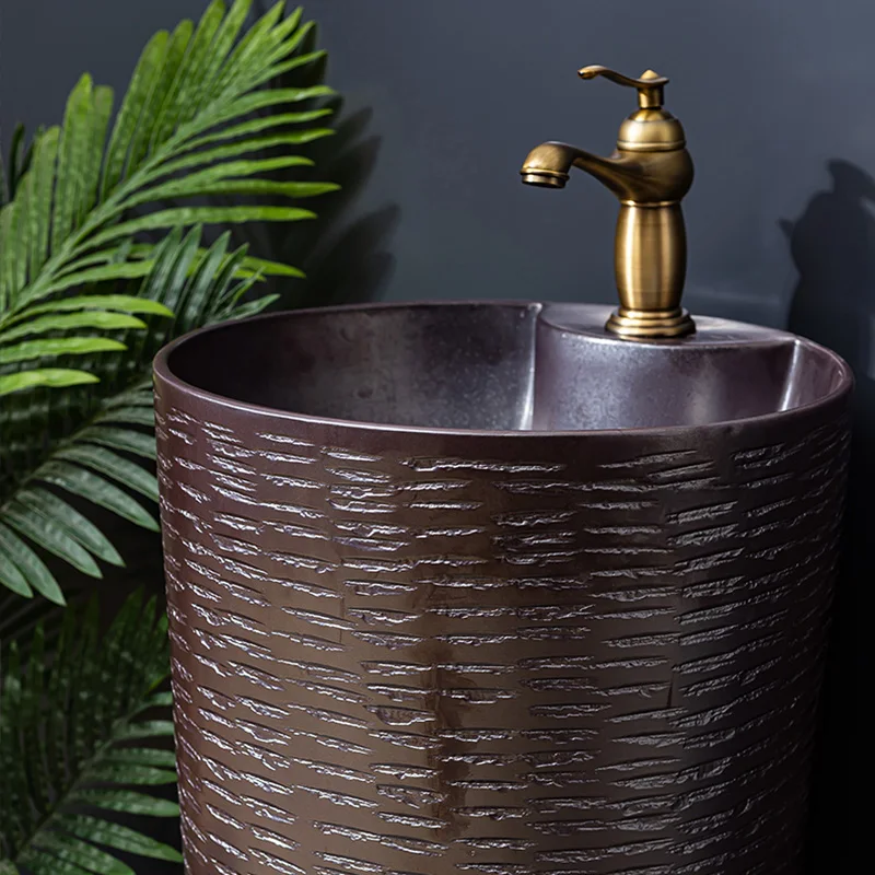 Säule Waschbecken Innenhof integrierte Pool boden Typ