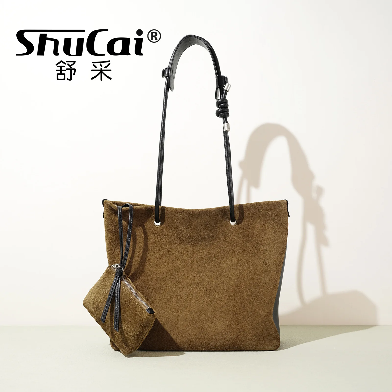 

Genuine Grade Suede Leather Women Shoulder Crossbody Bucket Bag Luxury Designer Brand Ladies Tote for Woman Handbag High Qulity