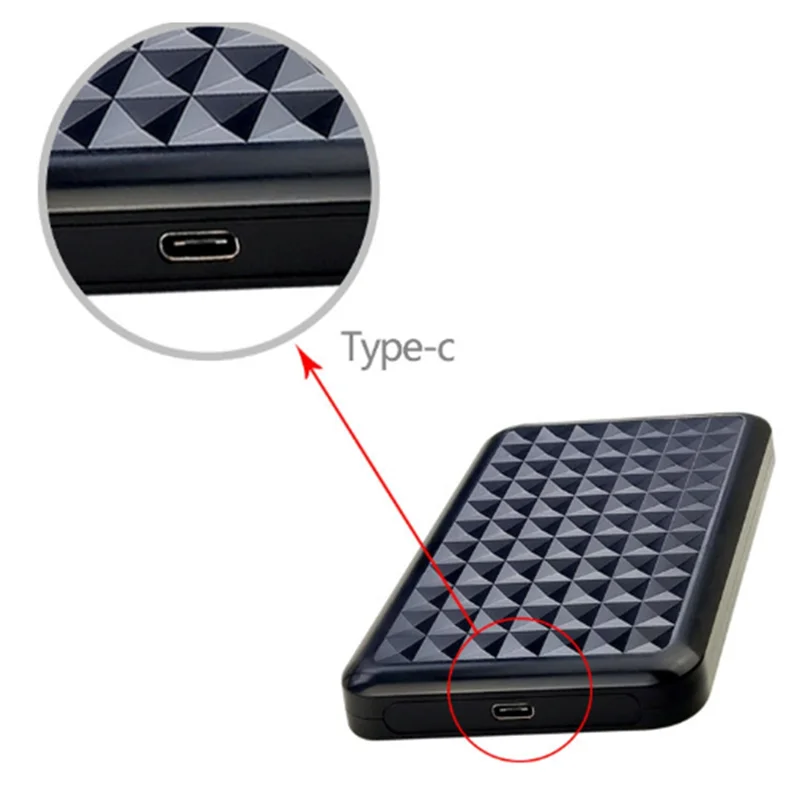 A19E-USB3.0 HDD-Gehäuse 2,5 Zoll serieller Port SATA SSD-Festplattengehäuse unterstützt 6 TB transparentes mobiles externes HD-Gehäuse