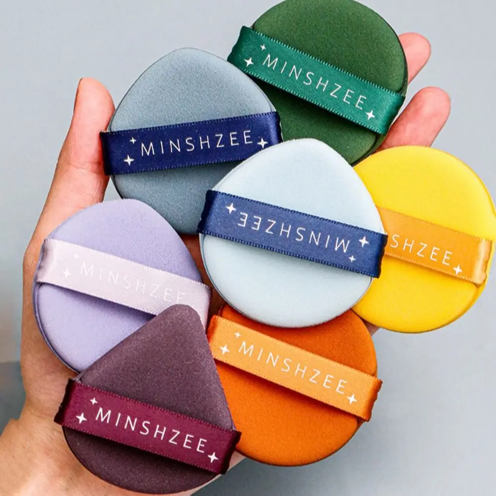 4Pcs/7Pcs Soft Cosmetic Powder Puff Three Shapes Thickened Air Cushion Puff Olive Type Drop-shaped Make Up Sponge Beauty Tools