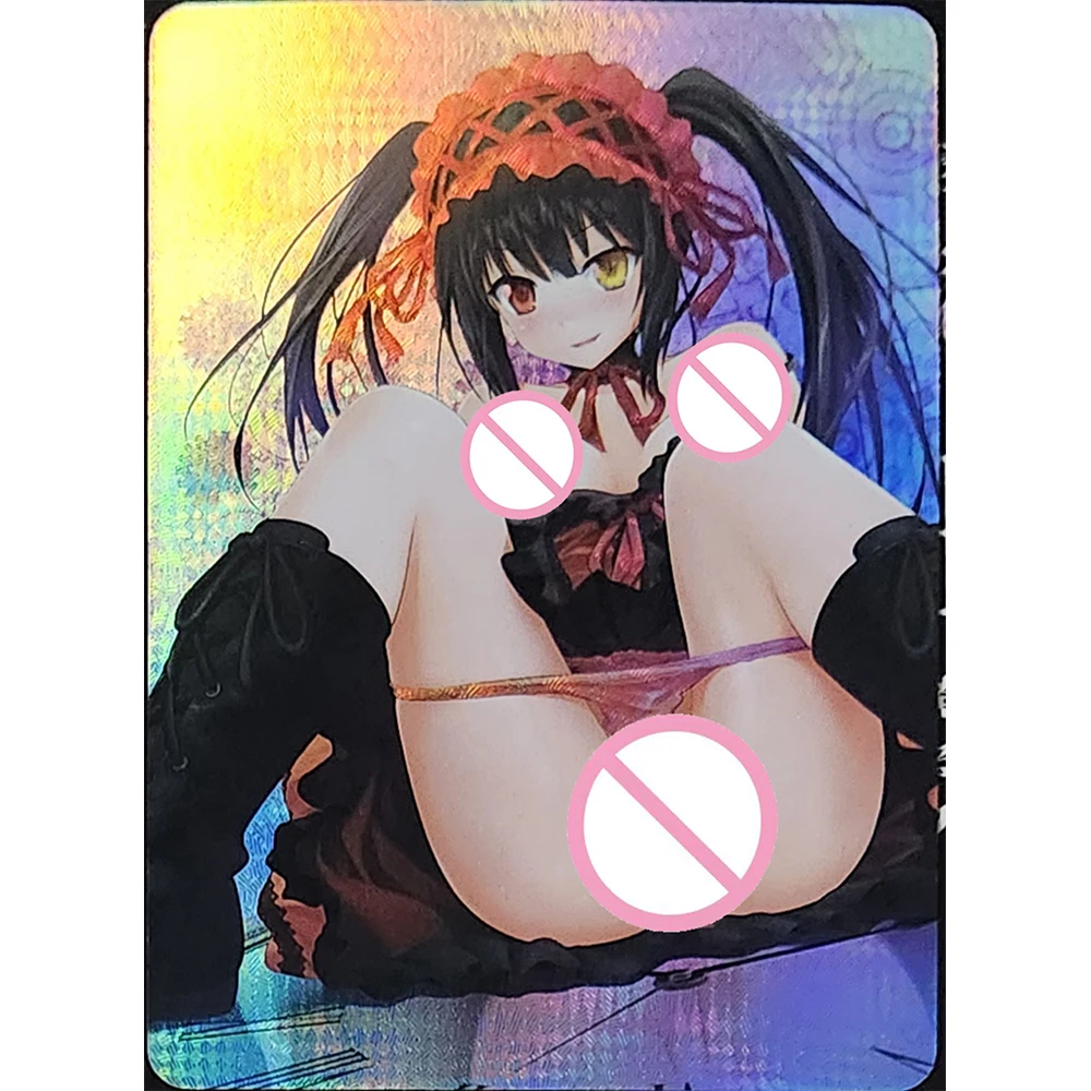 Anime Goddess Story DIY ACG Tokisaki Kurumi Mitsuri Asuka Rem sunade Sexy Cards, juguetes para niños, regalo de cumpleaños de Navidad