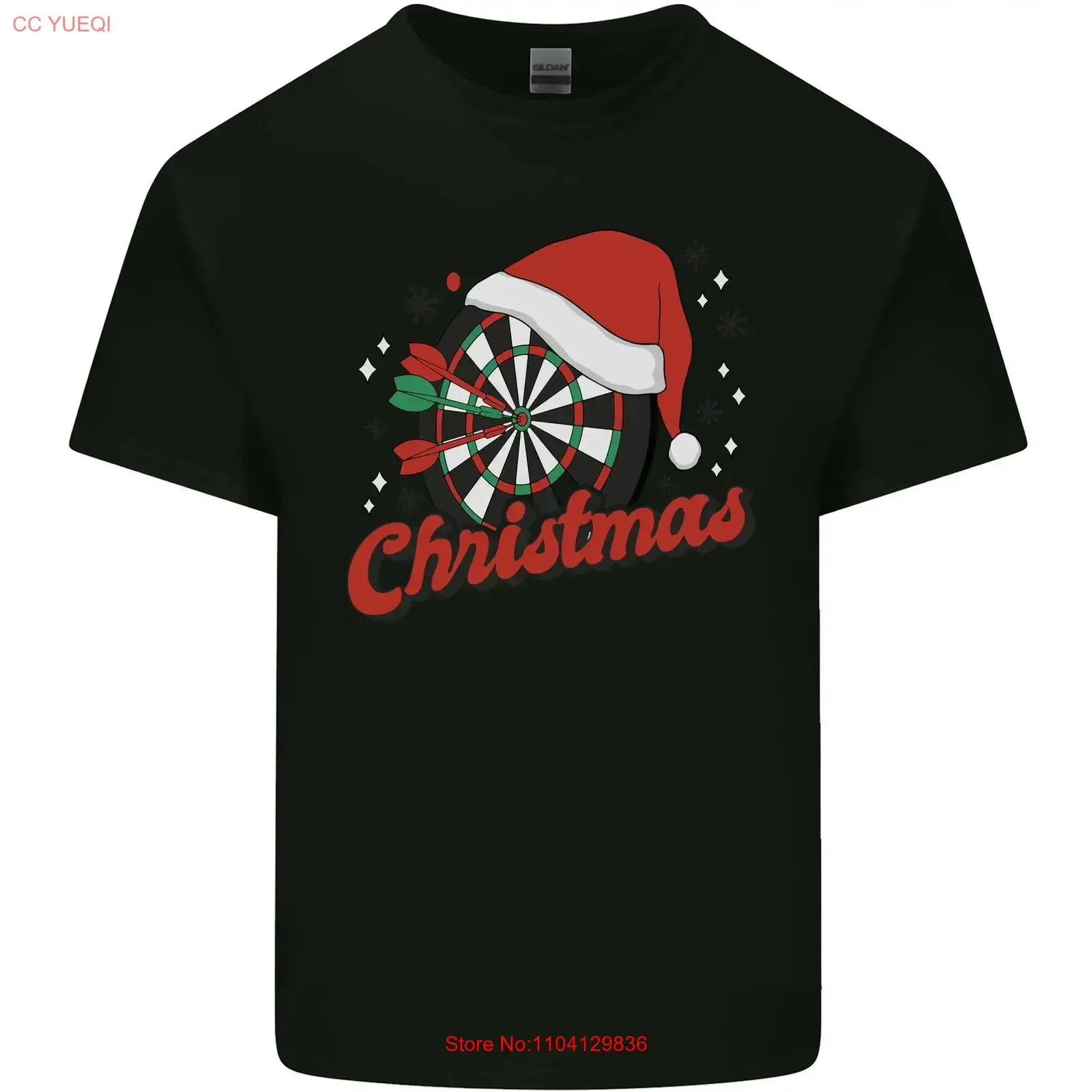 Christmas Dartboard Darts Xmas Mens Light Cotton T Shirt vintage Washed homme Top For Everyday Wear Soft fashion graphic Casual