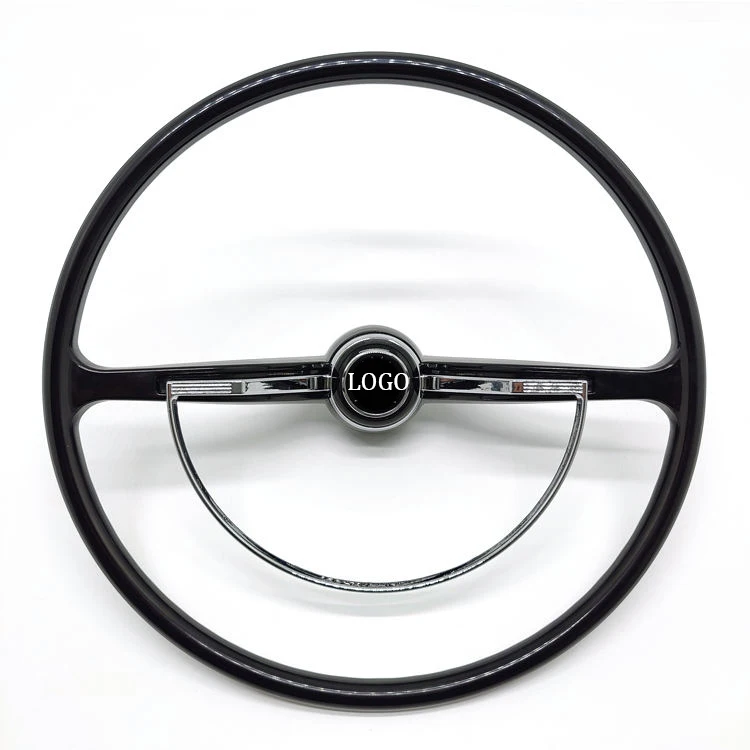 

Классический руль 400 мм, 15 дюймов, черный хромированный для Volkswagen Beetle 62-71 VW Bug Karmann Ghia Type 3 1962-1971 гг.