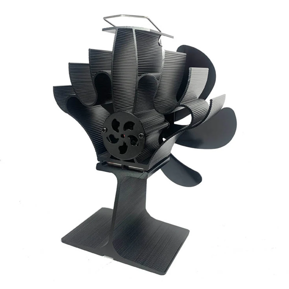 Fireplace Fan Heat Circulation Fan Home Comfort 165*195*100mm Aluminum Alloy Material Automatic Start Compact Design