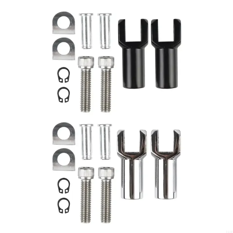 F62F Wysoka trwałość metalowa stóp Peg dla motocykli poprawia komfort i styl