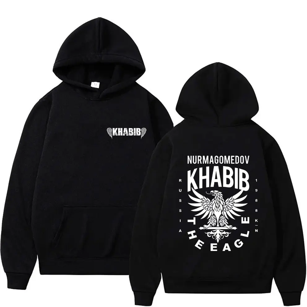 

Russian Fighter Khabib The Eagle Hoodie Men Women Boxing Fitness Gym Oversized Streetwear Male Casual Fleece Cotton Sweatshirt