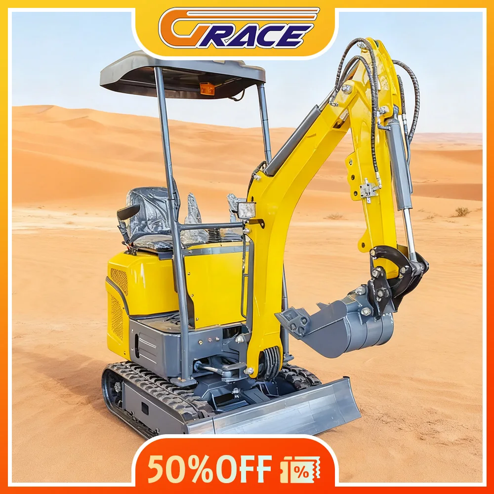

2025 Brand Hydraulic Excavator 1.2 Ton Digger China Used Crawler Mini Digger Mini Pelle Escavadeira Excavator for Sale