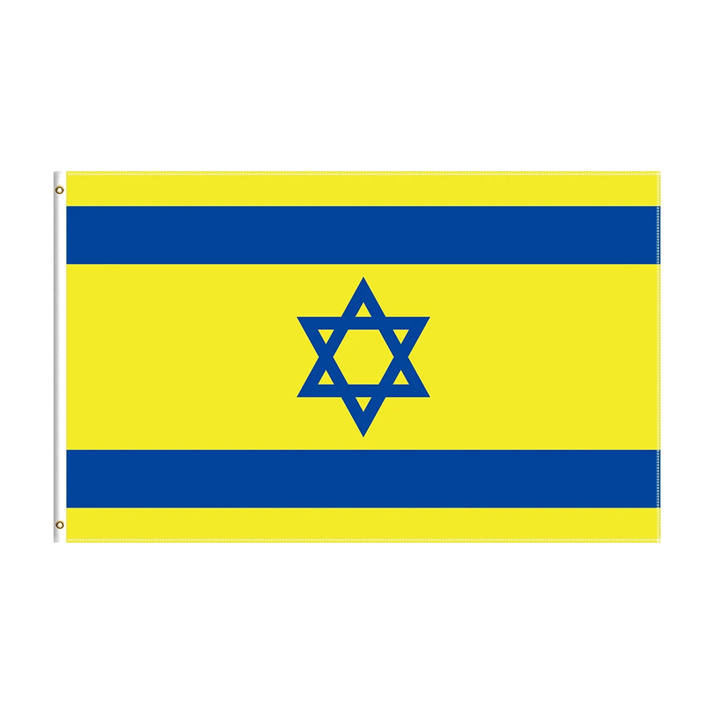 3x5 Ft Israel Flag with Maccabi Tel Aviv FC Logo for Cheering Decor